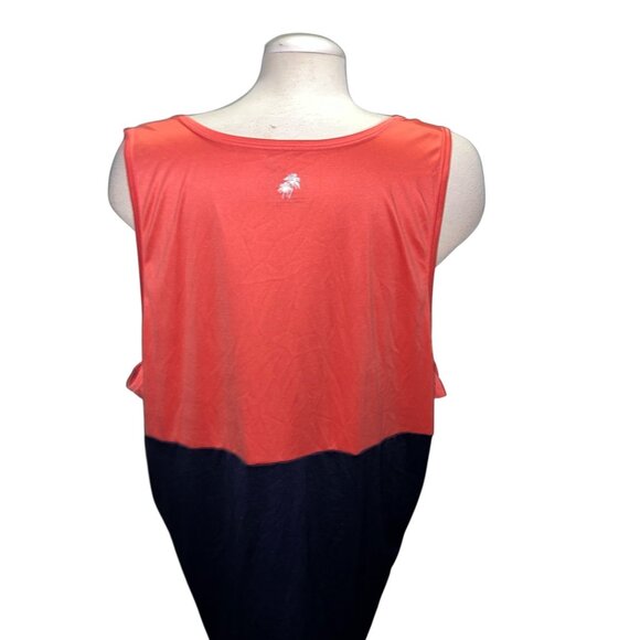 Trunks Surf & Swim Co Colorblock Sleeveless Tank Top XXL Men Coral & Navy Polyes - Picture 8 of 10